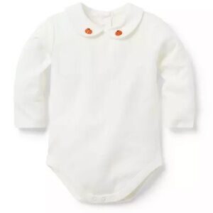 NWT- Janie and Jack The Pumpkin Collar Baby Bodysuit